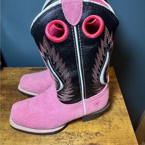 Ariat Futurity Fort Worth Pink Boots YTH Size 11 | Tried-On | Replacement Box